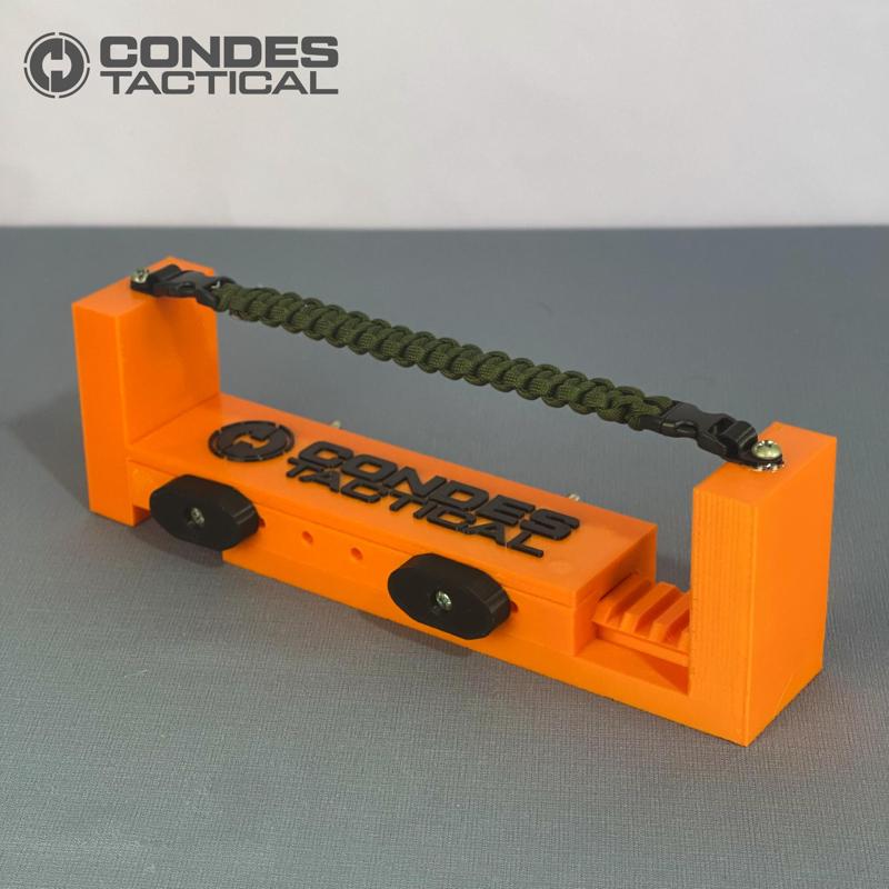 Soporte Ajustable para Manillas de Paracord con Sistema de Riel Picatinny
