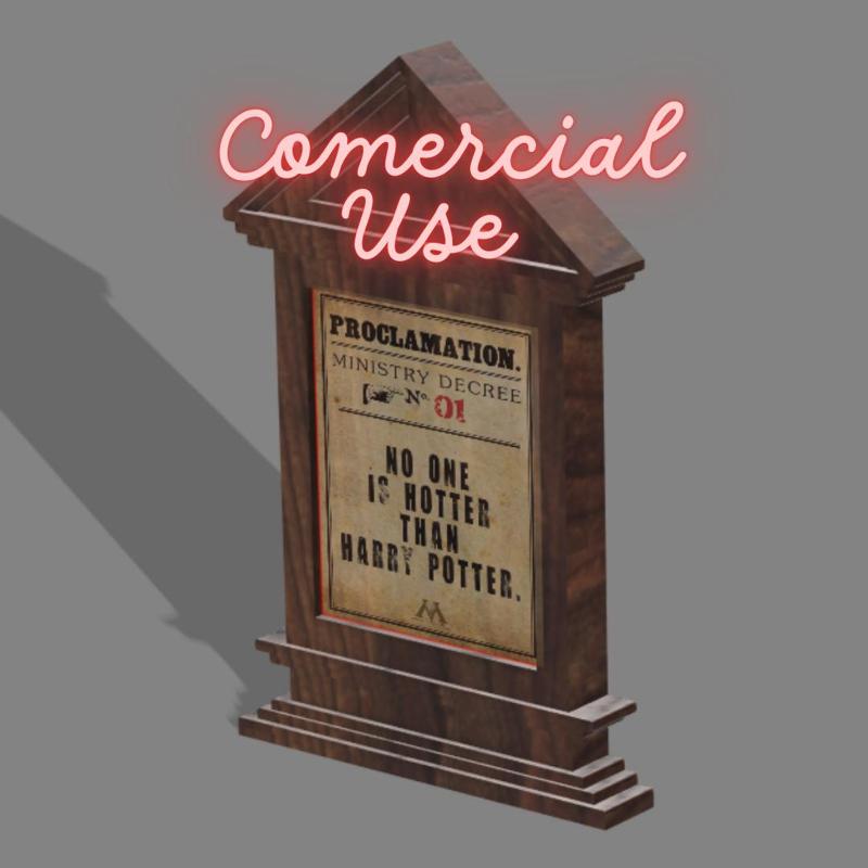 COMMERCIAL USE-Harry Potter teaching decrees box