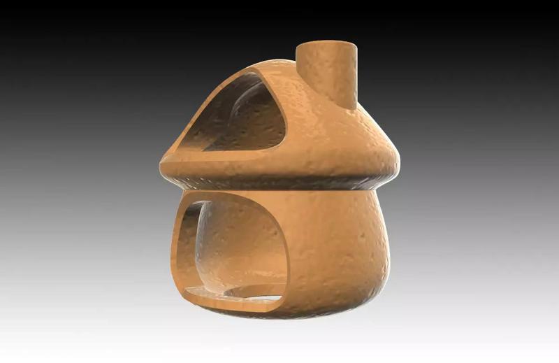 Aquarium-Ornaments Mushroom House