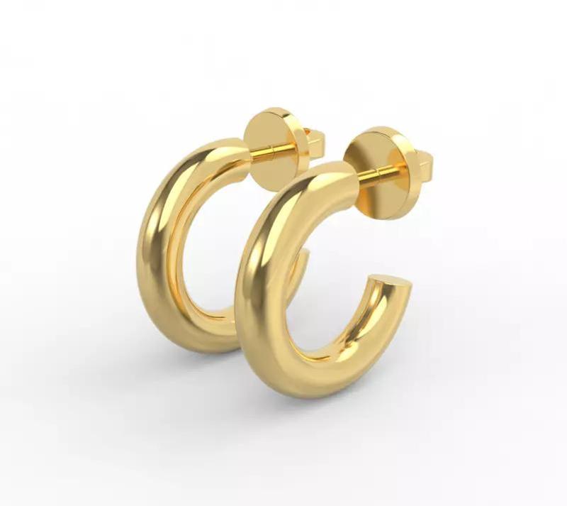 220326 ER kongo Diameter 15mm earrings threads