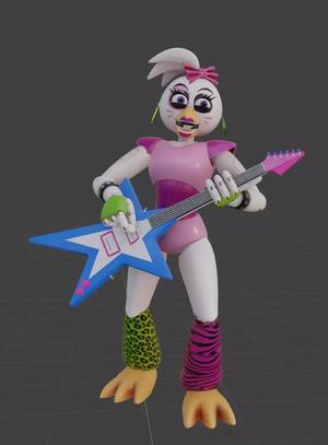 glamrock chica fnaf security breach