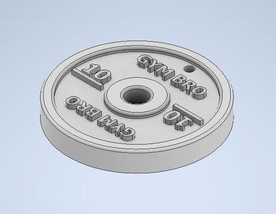 Disc weighs 10KG - key ring