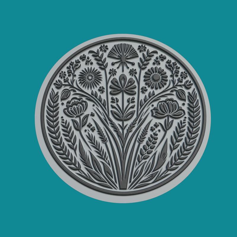 Meadow Medallion Meadow 3d Print Model