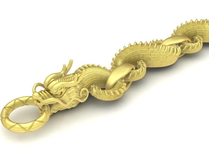 Chinese Dragon Bracelet For Men Jewelry Design 3444
