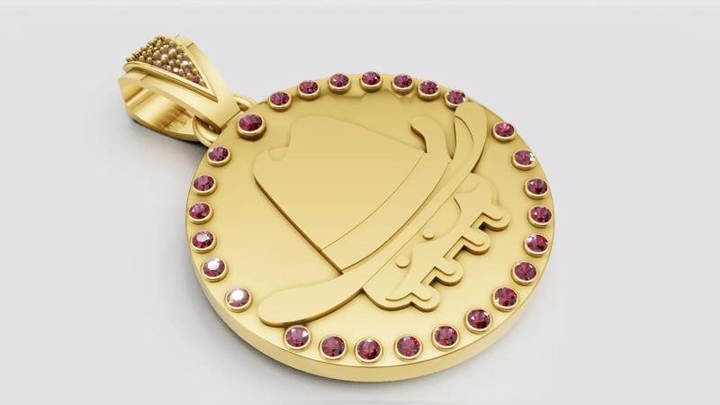 cowboy pendant 3D printable model