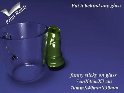 Funny Sticky on Glass
