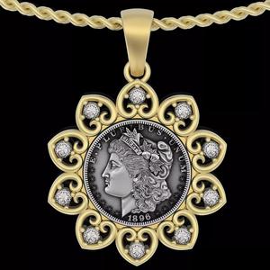Coin Morgan dollar printable jewelry 3d Pendant