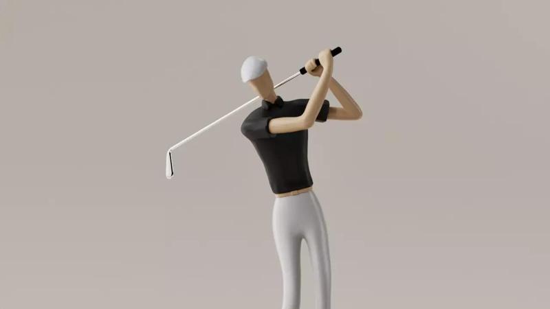 ESCULTURA - ARTE CONTEMPORANEO - JUGADOR DE GOLF
