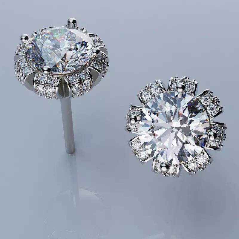 Studs earrings Flower Style