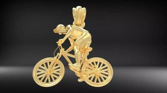 Cyclist Pendant
