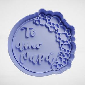 I love you daddy with circles