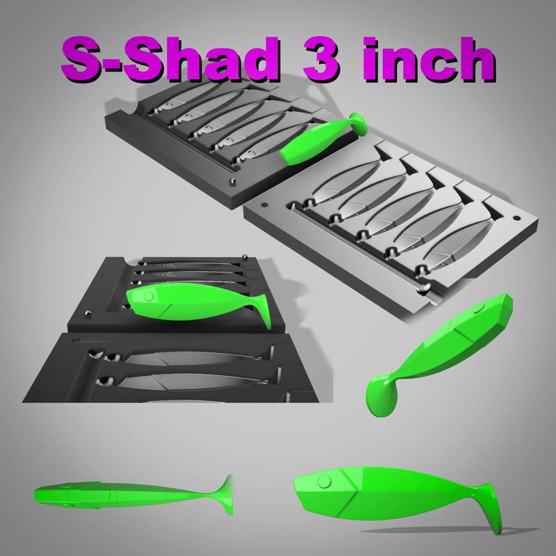 Mold : S-Shad 3 inch