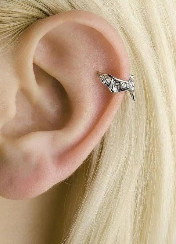 piercing ear cuff bat