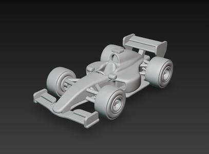 Formula 1 Car – Modelo 3D de Auto de Carreras para Impresión 3D