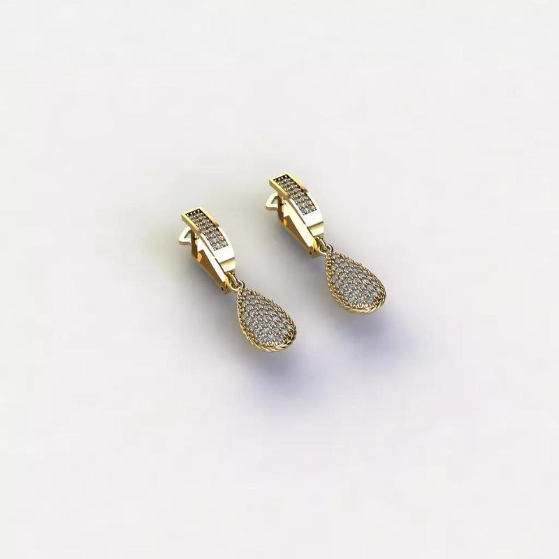 engagement earrings 3D Model Collection 3D print model tmtr79