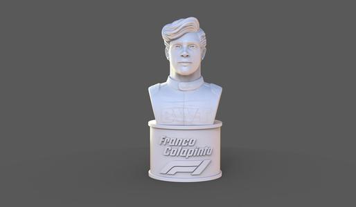 Franco Colapinto - STL Realistic Bust - Fan Art F1