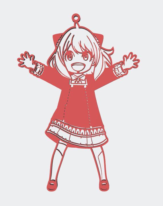 Anya Forger Spy Family Keychain