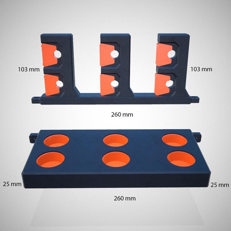 Holder for fishing rod and spinning: 6 pcs.