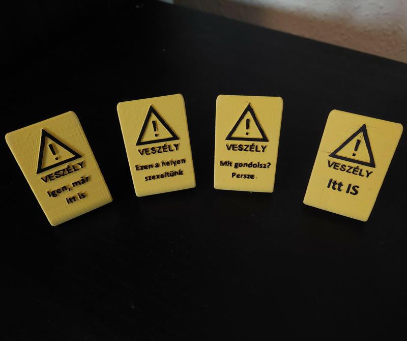Caution sign funny (EN,HU)