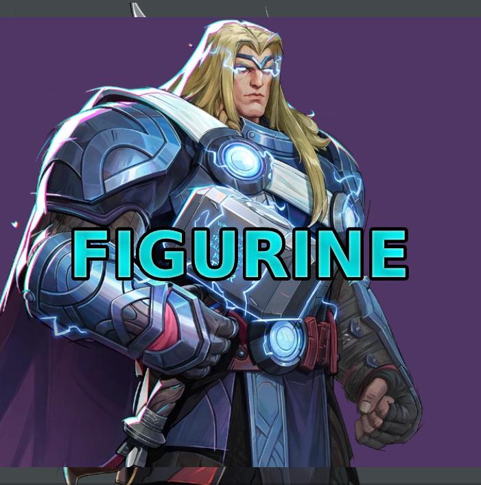 CHris Hemsworth Thor Odinson Heral Of Thunder Costume Marvel Rivals Clothed Custom Figurine Holiday GIft