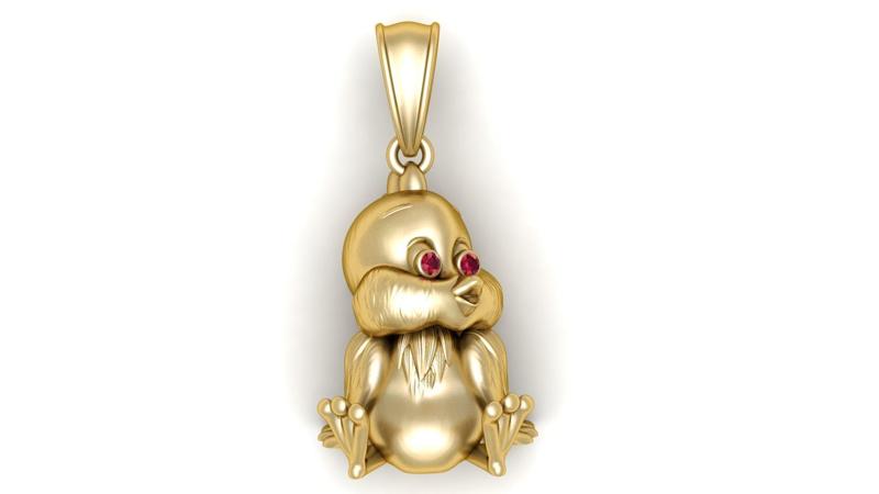 Cute Chick Pendant – 3D Printable Model