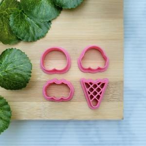 ice cream cone V2 clay cutter