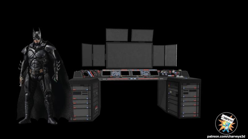 Batman Batcomputer for 3.75, 6, 12 inch figures