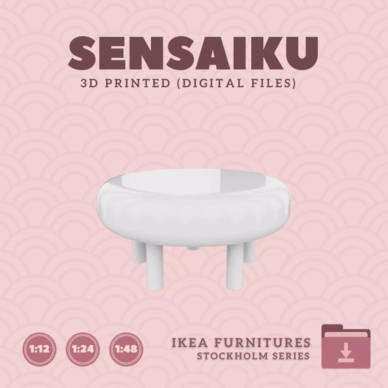 9 STOCKHOLM 2025 Pouffe V2 for Dollhouse - IKEA - 3D Print