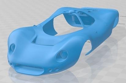 Ford F3L P68 1968 Printable Body Car