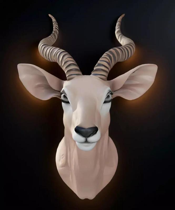 Okapi Head Bust 3D Model - STL Printable Wildlife Sculpture