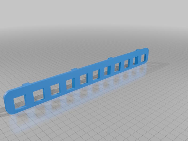 Lulzbot Tool Holder 11 ganged with no holes (you drill yourself)