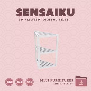 23 Bamboo Rack 3 Tiers for Dollhouse  Muji 3D Print