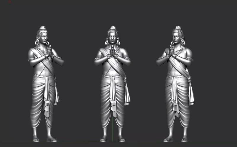 indian God Ram 3d model