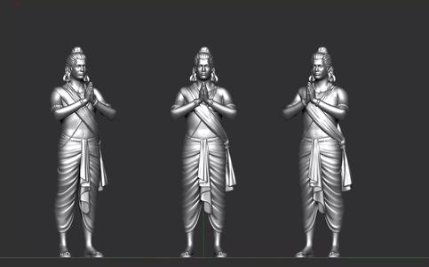 indian God Ram 3d model