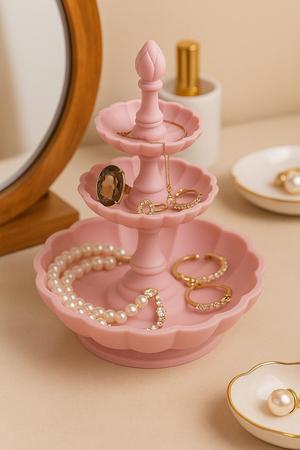 3-Tier Coquette Jewelry Tray – Elegant 3D Printable Organizer for Rings, Necklaces & Bracelets