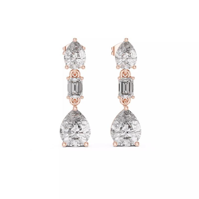 Pear Diamond drops 3dm stl renders 360 Animation Videos