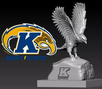 NCCA - KENT STATE GOLDEN FLASHES FOOTBALL MASSCOT STATUE