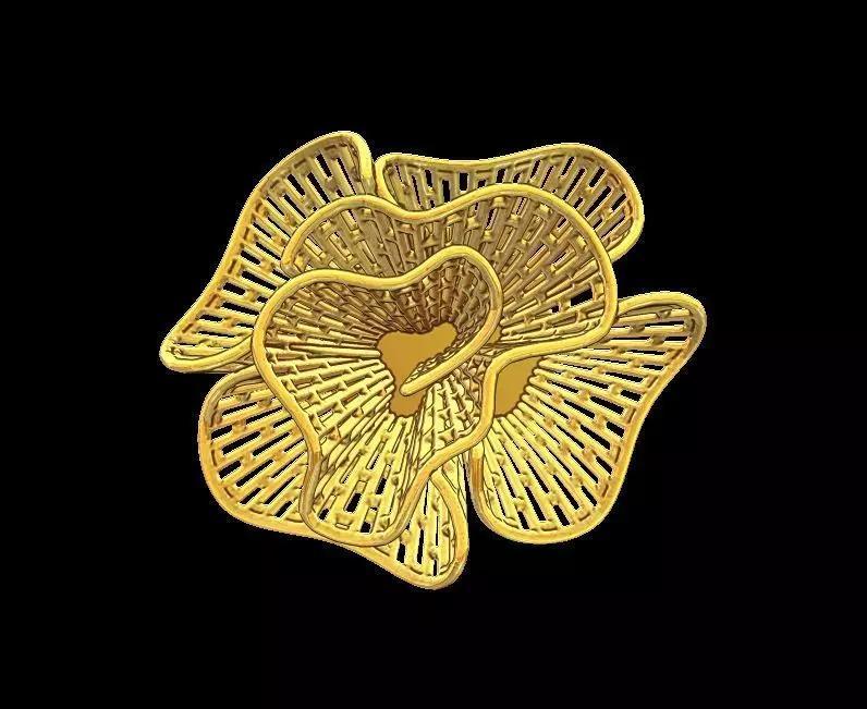 Brick Patterned Jali Turkish Style Earrings