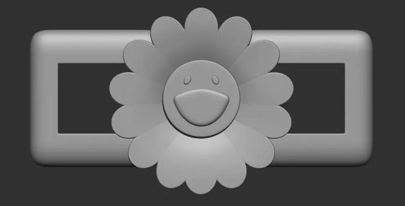 JBalvin Flower lace buckle