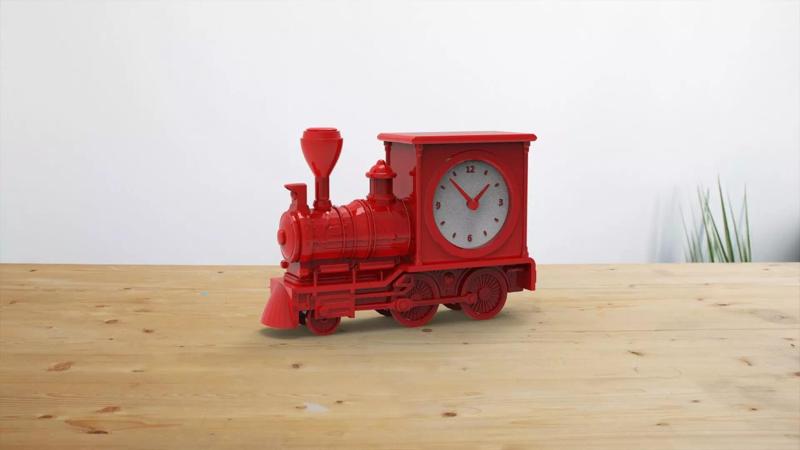 Train desk clock