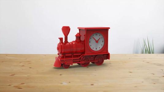 Train desk clock