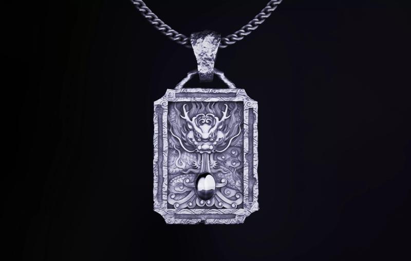 Dragon Tablet Pendant CASTABLE PRINTABLE