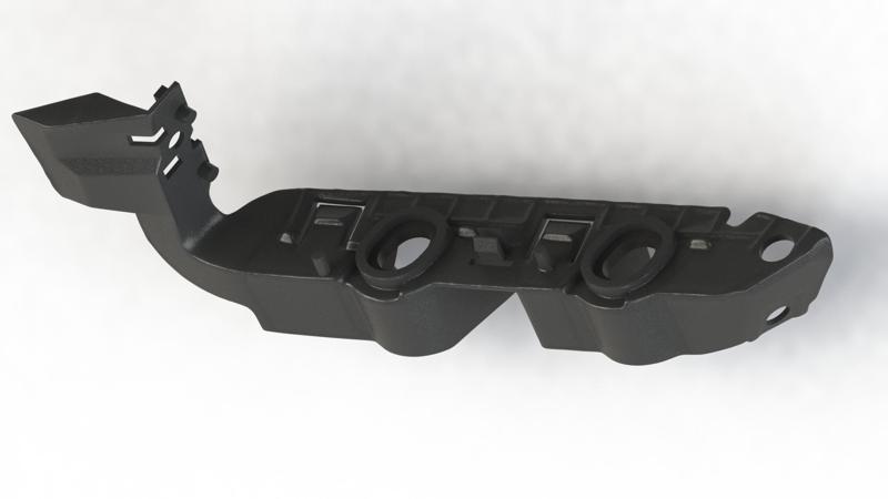 Audi A4 W8 2019-2022 Front Right Bumper Bracket. OEM Number 8W0807284E