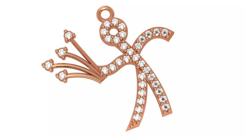 Flower Propose charm pendant