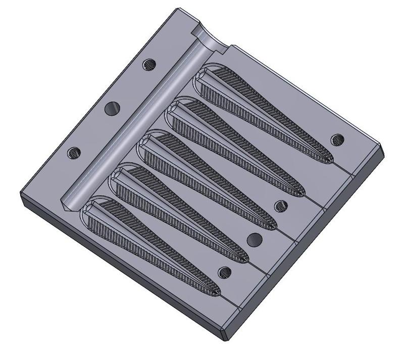 Leech Soft Plastic Lure Mold - 3in