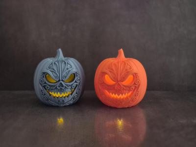 Halloween Pumpkin LED carved