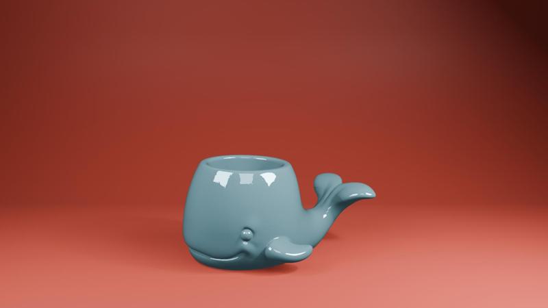 Whale Pot STL – Cute Ocean-Themed Whale Planter for 3D Printing