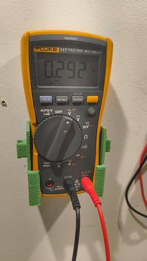 Wallmount for Fluke 117 multimeter