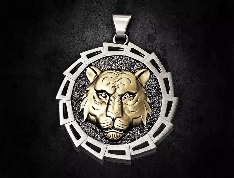 Tiger head pendant
