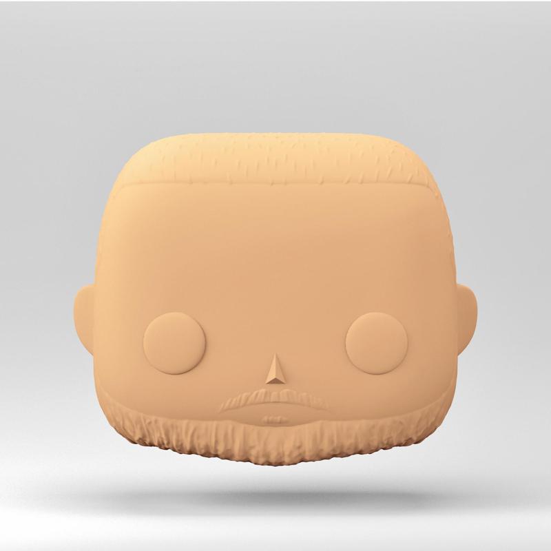 Stylized Chibi / POP Head STL | 3D Print File | MH_2-27